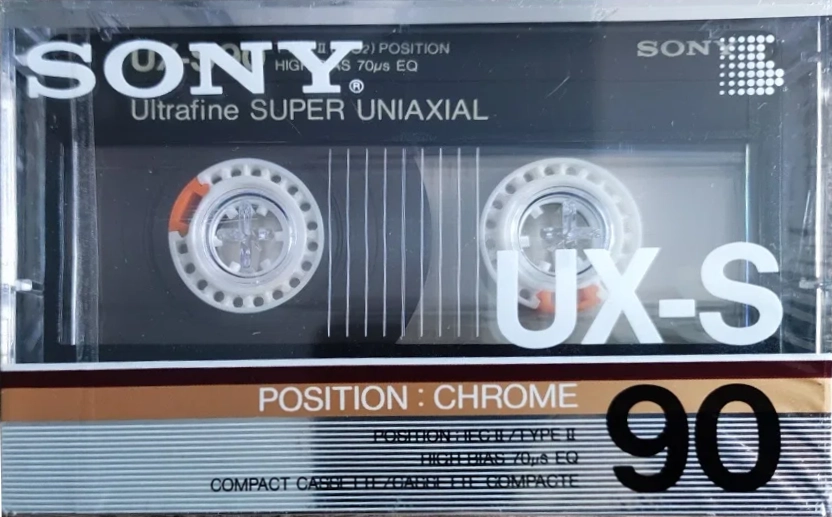 Compact Cassette Sony UX-S 90 Type II Chrome 1986 Europe