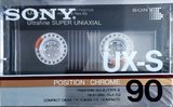 Compact Cassette Sony UX-S 90 Type II Chrome 1986 Europe