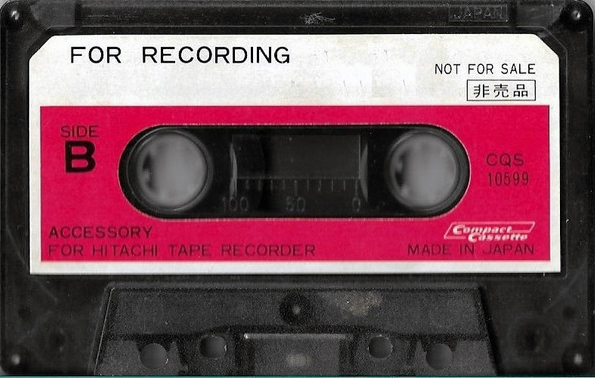 Compact Cassette Hitachi "CQS 10599" Demonstration Tape Japan