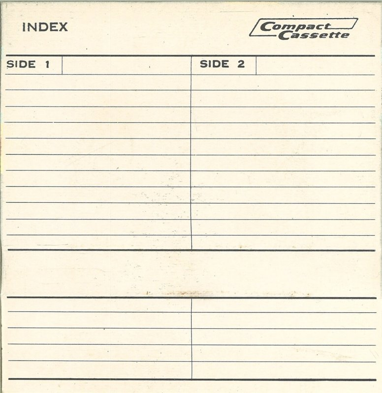 Compact Cassette Audio Sonic 60 Type I Normal Hong Kong