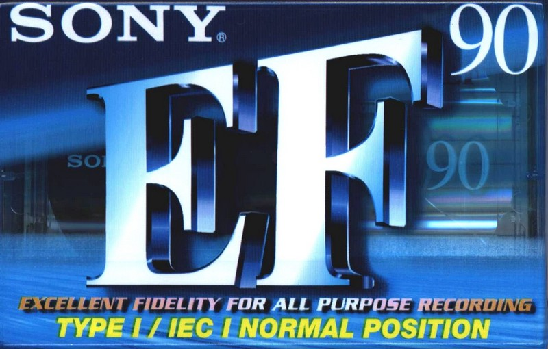 Compact Cassette Sony EF 90 "C-90EFB" Type I Normal 1999 Worldwide
