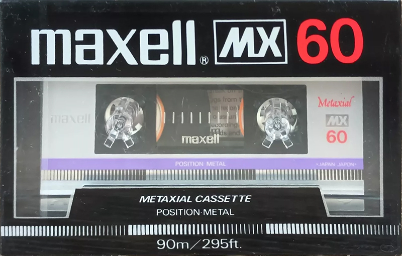 Compact Cassette Maxell MX 60 Type IV Metal 1985 USA