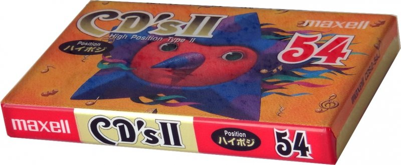 Compact Cassette Maxell CD`s II / CD`s 2 54 "CDS2-54J" Type II Chrome 1995 Japan