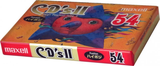 Compact Cassette Maxell CD`s II / CD`s 2 54 "CDS2-54J" Type II Chrome 1995 Japan