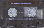 Compact Cassette RAKS ED-SX 90 Type I Normal 1990 Europe
