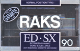 Compact Cassette RAKS ED-SX 90 Type I Normal 1990 Europe
