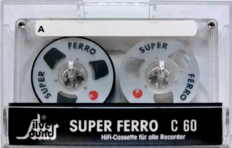 Compact Cassette Silver Sound Super Ferro 60 Type I Normal 1986 Germany
