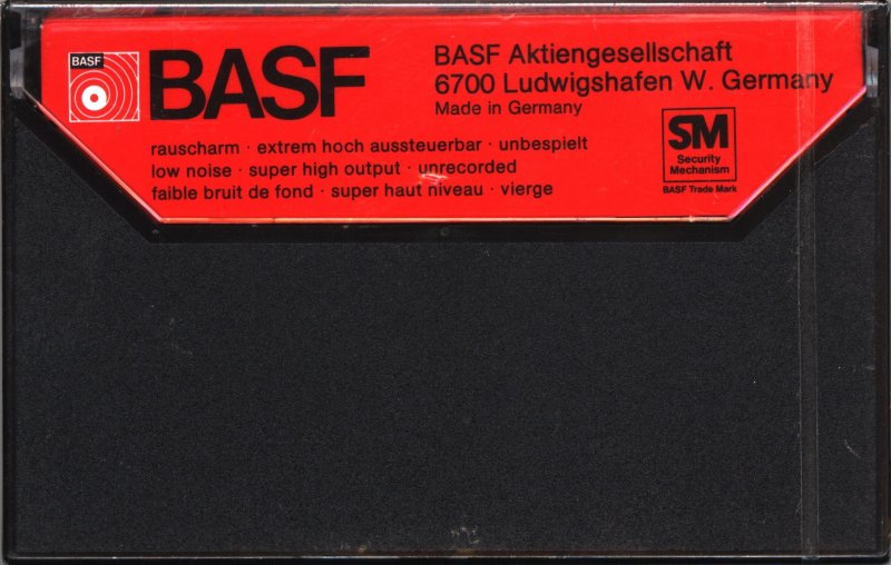 Compact Cassette BASF Ferro Super LH 90 "Rectangular Window" Type I Normal 1978 Germany
