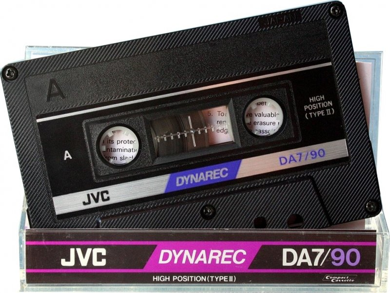 Compact Cassette JVC Dynarec DA7 90 Type II Chrome 1983 Worldwide