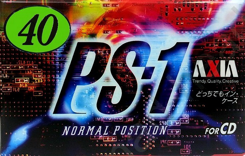 Compact Cassette AXIA PS-I / PS-1 40 "PS1J 40" Type I Normal 1997 Japan