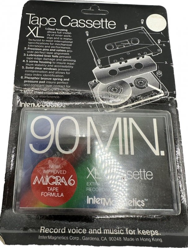 Blister Inter Magnetics XL 90 Type I Normal 1987 USA