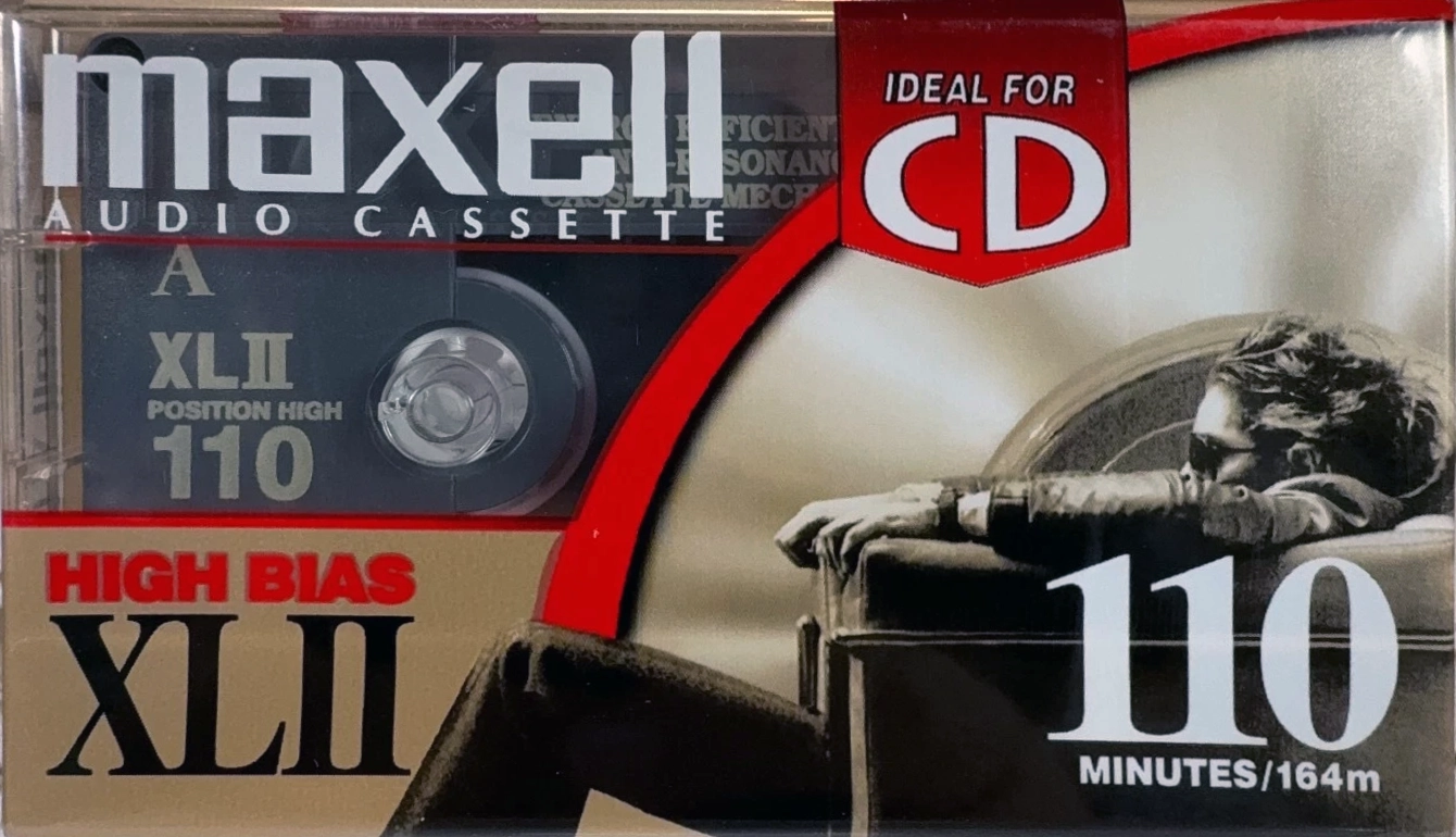 Compact Cassette Maxell XLII 110 Type II Chrome 2000 North America