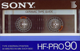Compact Cassette Sony HF-Pro 90 Type I Normal 1985 Japan