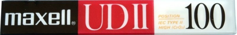 Compact Cassette Maxell UDII / UD2 100 Type II Chrome 1988 USA