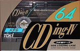 Compact Cassette TDK CDing Metal 64 "CDING4-64R" Type IV Metal 1992 Japan