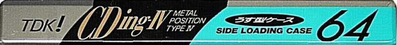 Compact Cassette TDK CDing Metal 64 "CDING4-64R" Type IV Metal 1992 Japan