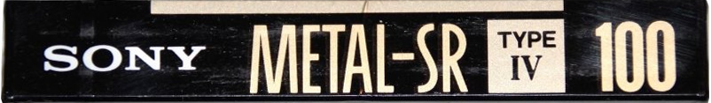 Compact Cassette Sony Metal SR 100 Type IV Metal 1990 Canada, USA