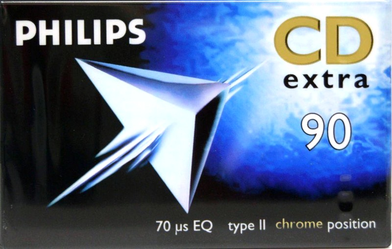 Compact Cassette Philips CD Extra 90 Type II Chrome 1997 Europe