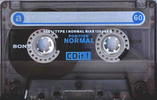 Compact Cassette Sony CDit I 60 "C-60CDIT1B" Type I Normal 1996 Europe