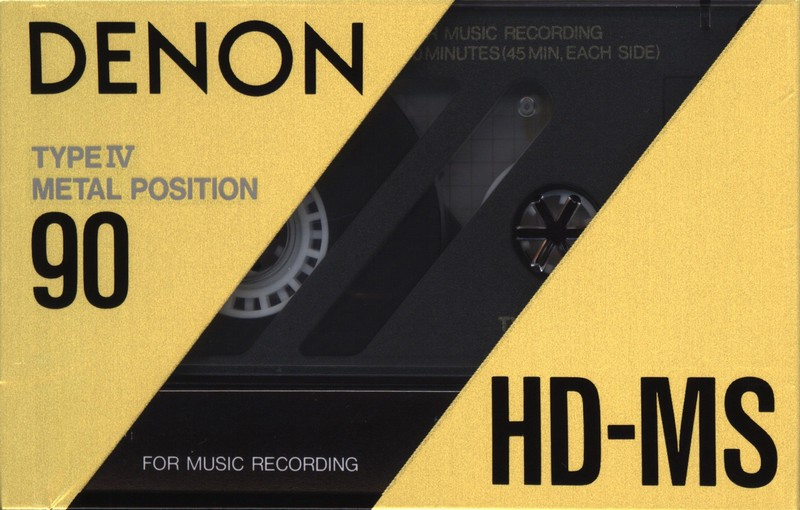 Compact Cassette Denon HD-MS 90 Type IV Metal 1990 Europe
