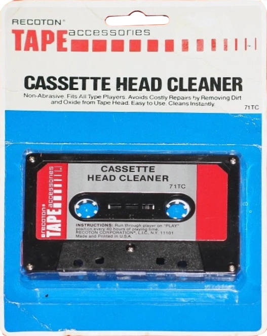 Blister Recoton "71TC" Cleaning Cassette 1983 USA