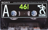 Compact Cassette Sony CDix II 46 Type II Chrome 1991 Japan