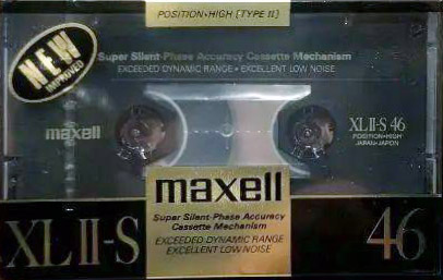 Compact Cassette Maxell XLII-S 46 Type II Chrome 1988 Japan