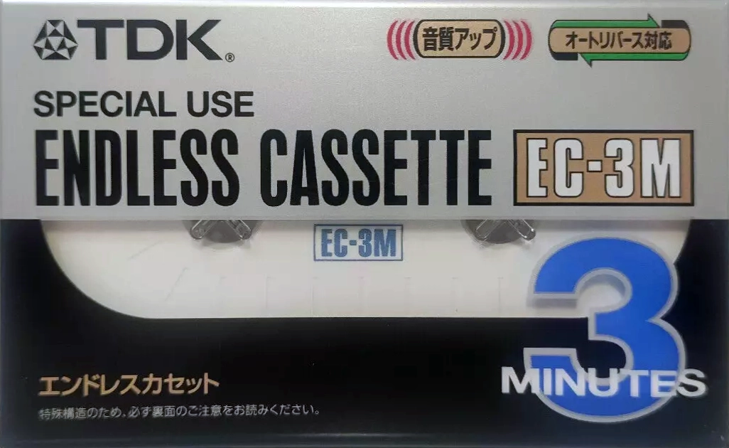 Compact Cassette TDK EC Endless 3 "EC-3MA" Endless Cassette 1993 Japan