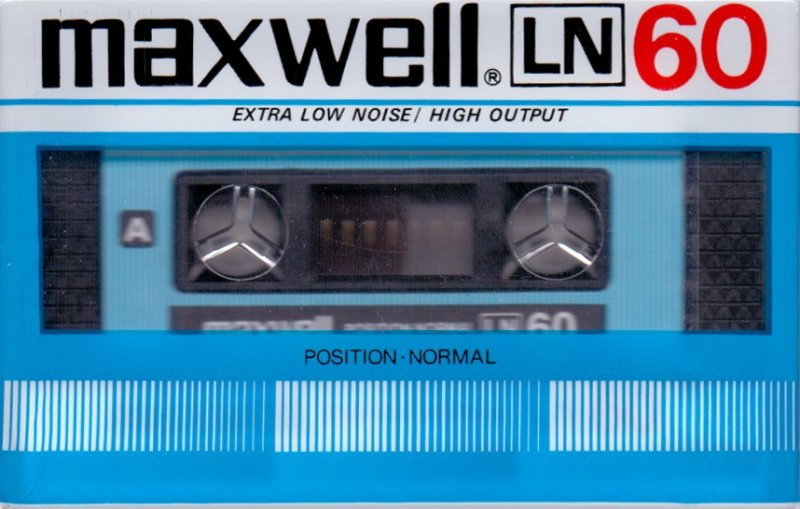 Compact Cassette Maxwell LN 60 Type I Normal Worldwide