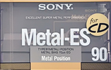 Compact Cassette Sony Metal-ES 90 Type IV Metal 1988 Japan