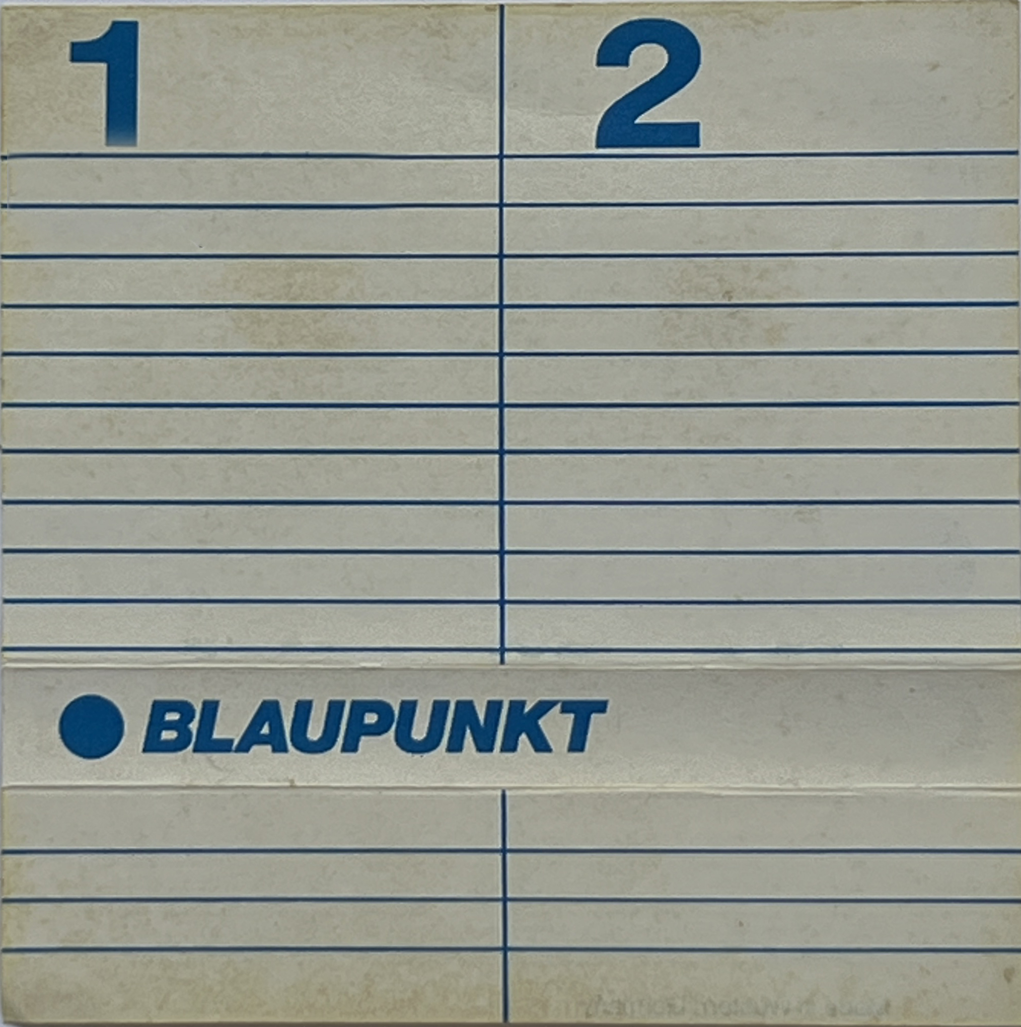 Compact Cassette Blaupunkt 60 Type I Normal 1979 Europe