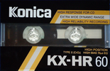 Compact Cassette Konica KX-HR 60 Type II Chrome 1987 Europe