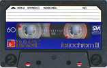 Compact Cassette BASF Ferrochrom 60 Type III Ferro Chrome 1979 Europe