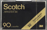 Compact Cassette Scotch Master III 90 Type III Ferro Chrome 1981 Japan
