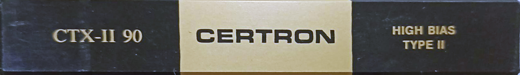 Compact Cassette Certron CTX-II 90 Type II Chrome USA