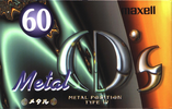 Compact Cassette Maxell Metal CD's 60 "MCDS-60L" Type IV Metal 1997 Japan