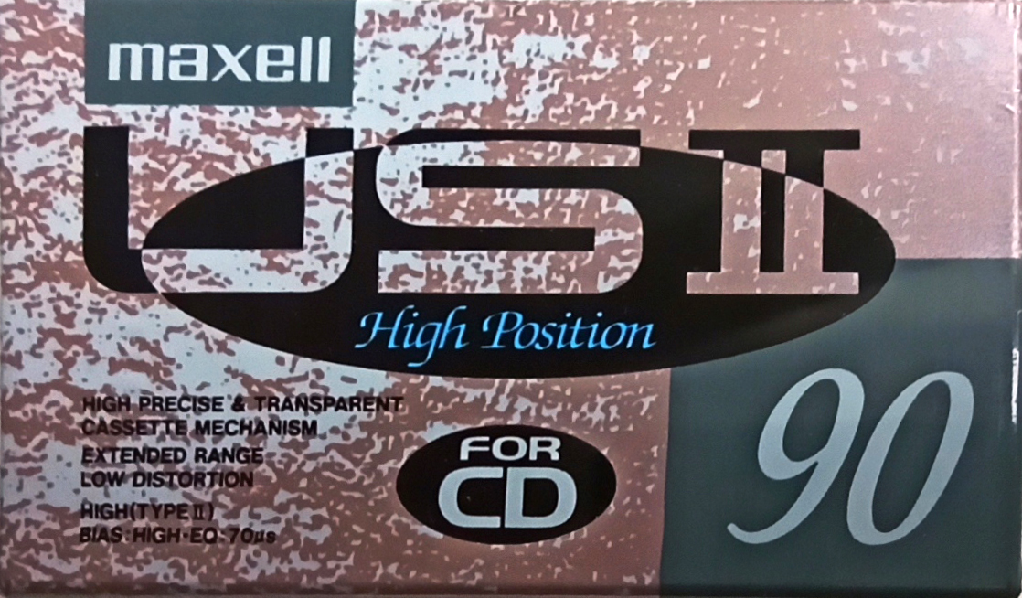 Compact Cassette Maxell US 90 "USII 90" Type II Chrome 1990 Japan
