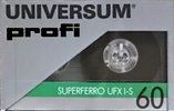 Compact Cassette Universum UFX I-S 60 Type I Normal 1987 Europe