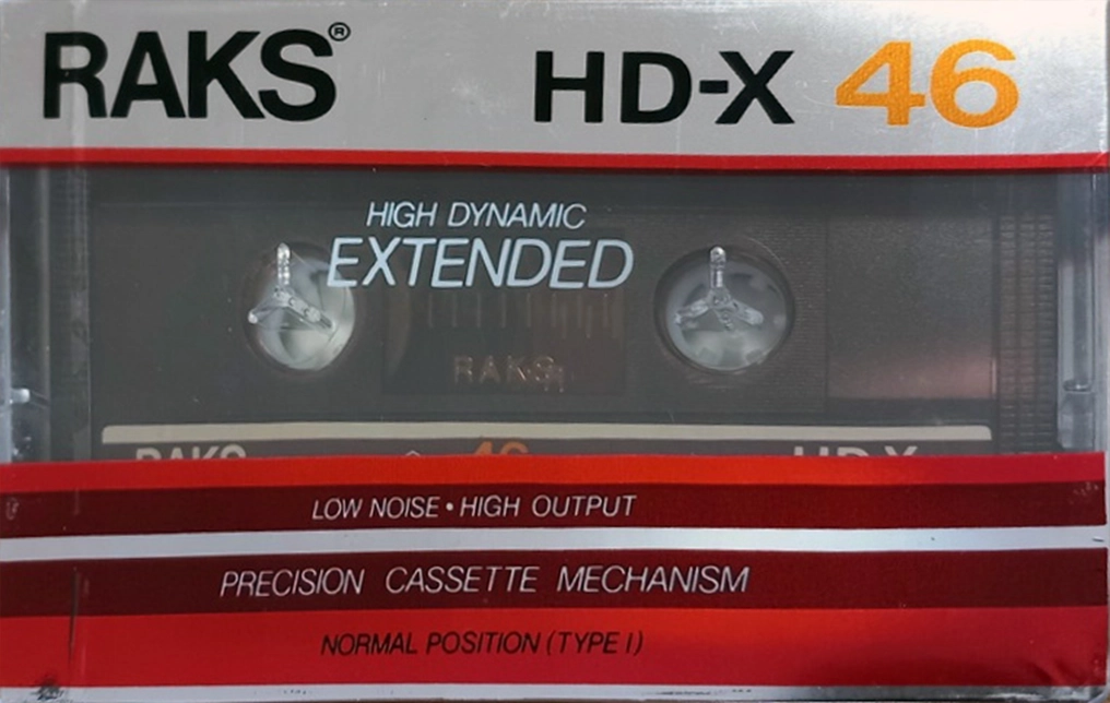 Compact Cassette RAKS HD-X 46 Type I Normal 1989 Europe