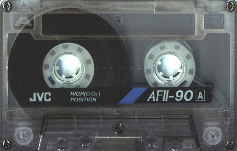 Compact Cassette JVC AFII 90 "AF2-90B" Type II Chrome 1992 North America