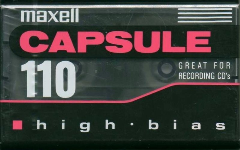 Compact Cassette Maxell Capsule 110 Type II Chrome 1992 North America