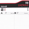 Compact Cassette Maxell Capsule 110 Type II Chrome 1992 North America