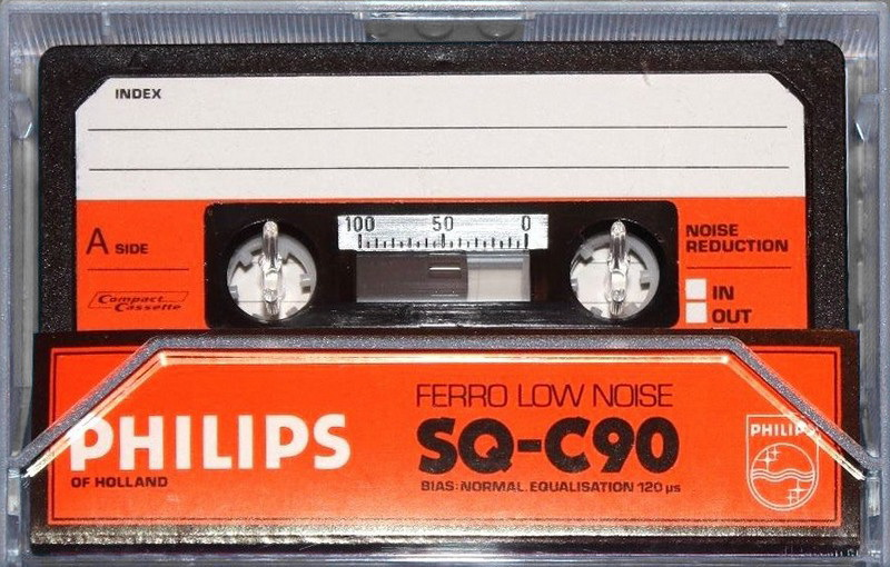 Compact Cassette Philips Studio Quality 90 Type I Normal 1981 Europe