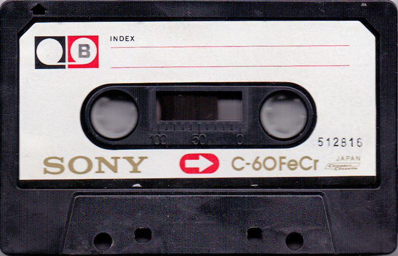 Compact Cassette Sony 60 "C-60FeCr" Type III Ferro Chrome 1976 USA