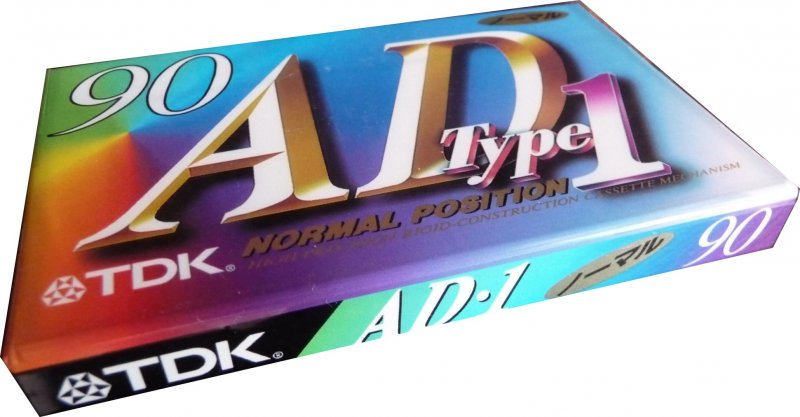 Compact Cassette TDK AD1 90 "AD1-90" Type I Normal 1995 Japan
