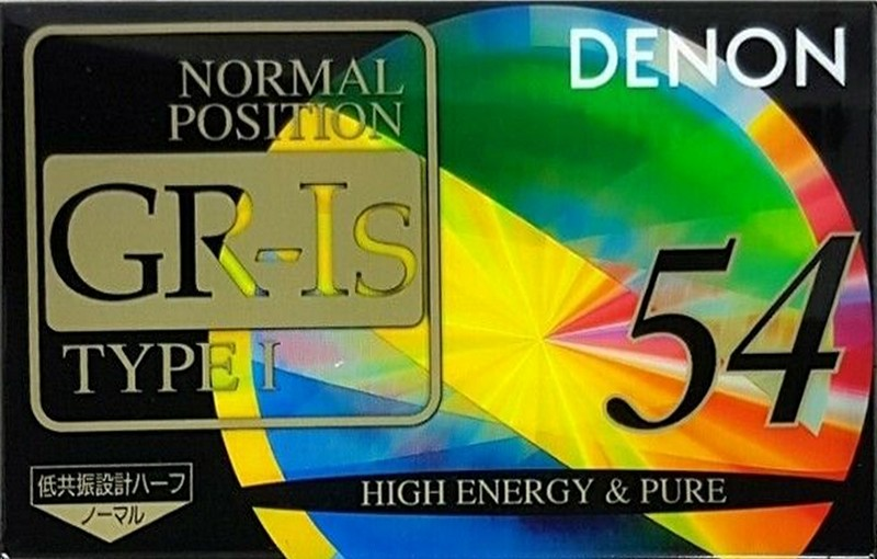 Compact Cassette Denon GR-Is 54 "GR-1S 54W" Type I Normal 1993 Japan