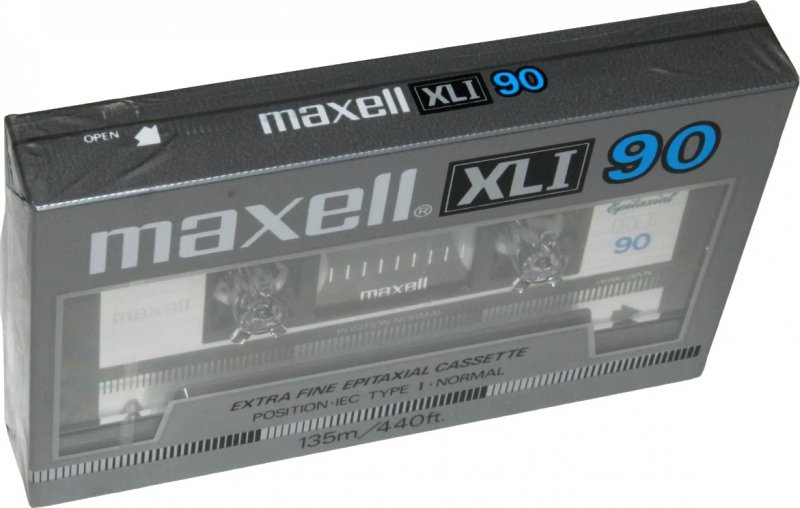Compact Cassette Maxell XLI 90 Type I Normal 1985 USA