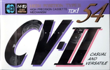 Compact Cassette TDK CV-II 54 "CV2-54R" Type II Chrome 1991 Japan