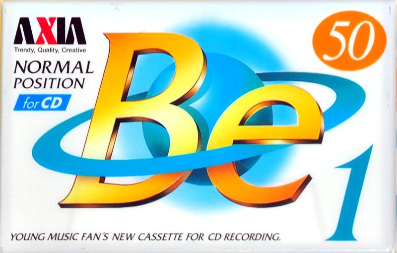 Compact Cassette AXIA Be 1 50 "BE1A 50" Type I Normal 1996 Japan