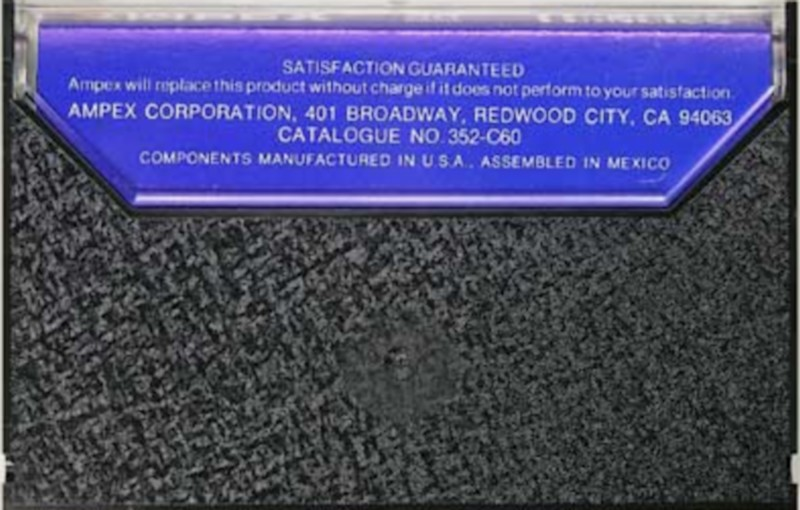 Compact Cassette Ampex Lo-Noise 60 Type I Normal 1978 USA
